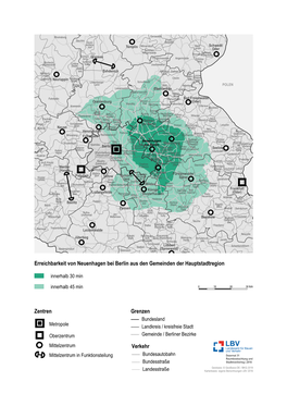 Detailkarte Erreichbarkeit Neuenhagen Bei Berlin