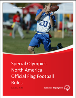 Special Olympics North America Official Flag Football Rules