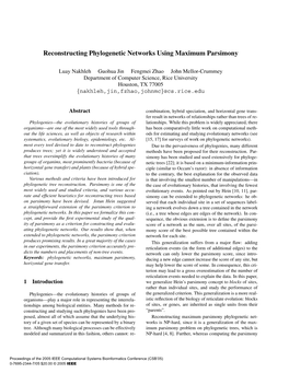 Reconstructing Phylogenetic Networks Using Maximum Parsimony