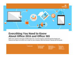 Everything You Need to Know About Office 2016 and Office