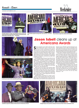 Jason Isbell Cleans up at Americana Awards