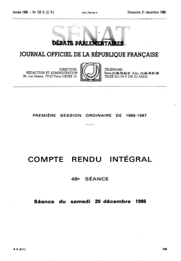 Compte Rendu Integral