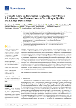 A Review on How Endometriosis Affects Oocyte Quality and Embryo Development