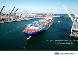 COSCO SHIPPING Lines Co., Ltd. 2018 Sustainability Report Content About the Report