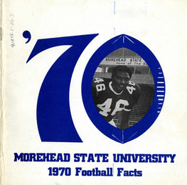 Morehead State University 1970 Football Facts