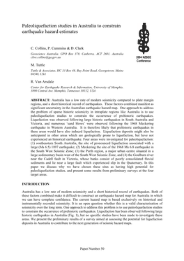 Paleoliquefaction Studies in Australia to Constrain Earthquake Hazard Estimates