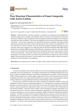 Pore Structure Characteristics of Foam Composite with Active Carbon