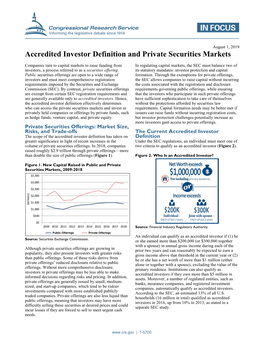 Accredited Investor Definition and Private Securities Markets