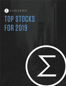 Top Stocks for 2019 Disclaimer
