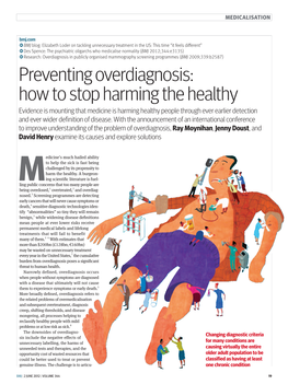 Preventing Overdiagnosis: How to Stop Harming the Healthy