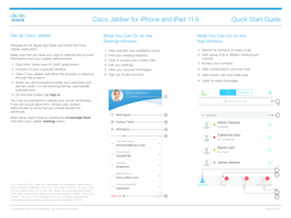 Cisco Jabber for Iphone and Ipad 11.9 Quick Start Guide