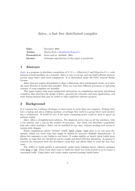 Distcc, a Fast Free Distributed Compiler