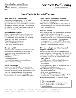 Bacterial Vaginosis