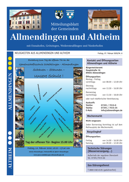 Allmendingen Und Altheim