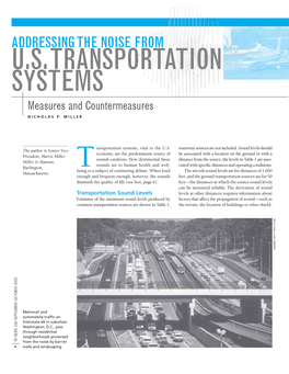 TR News 240: Addressing Noise from the U.S. Transportation System