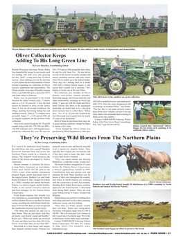 They're Preserving Wild Horses from the Northern Plains Oliver