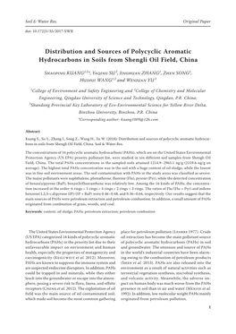 Distribution and Sources of Polycyclic Aromatic Hydrocarbons in Soils from Shengli Oil Field, China