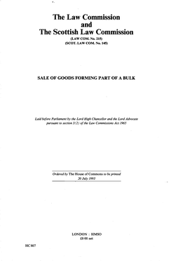 Sale of Goods Forming Part of a Bulk