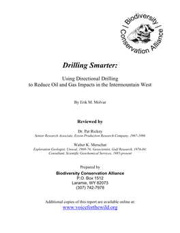 Drilling Smarter