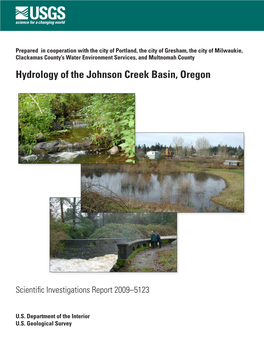Hydrology of the Johnson Creek Basin, Oregon
