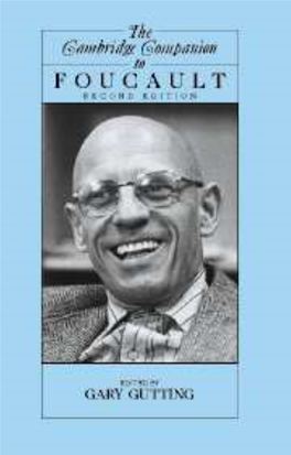 The Cambridge Companion to Foucault, Second Edition Edited by Gary Gutting Frontmatter More Information