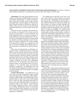 Could Impact Sedimentation Solve the Mars Climate Dilemma? D