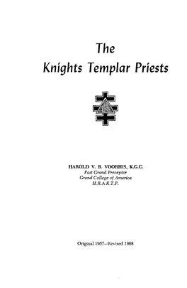 The Kni~Jhts Ternplar Priests