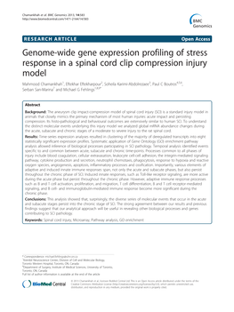 Genome-Wide Gene Expression Profiling of Stress Response in A