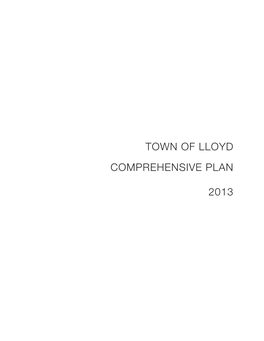 Town of Lloyd Comprehensive Plan 2013