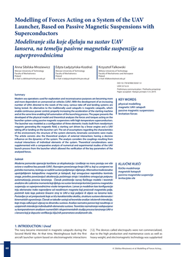 Modelling of Forces Acting on a System of the UAV Launcher