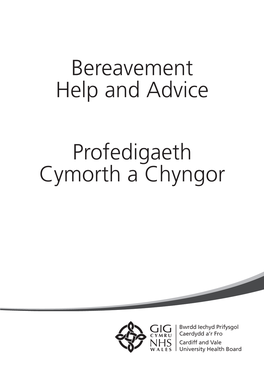 Community Bereavement Booklet