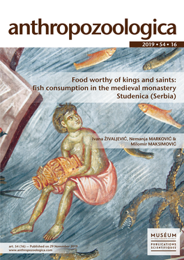 Fish Consumption in the Medieval Monastery Studenica (Serbia)