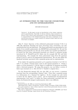 An Introduction to the Volume Conjecture and Its Generalizations