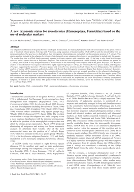 Based on the Use of Molecular Markers