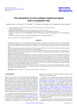 The Interaction of Core-Collapse Supernova Ejecta with a Companion Star