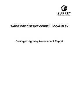 Tandridge District Council Local Plan Document Title: Strategic Highway