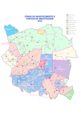 Zonas De Abastecimento E Pontos De Amostragem 2019