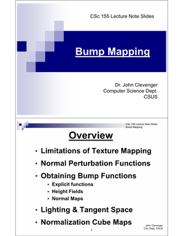 Bump Mapping