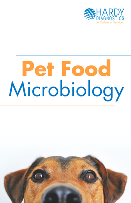 Pet Food Microbiology We Are Here for You, Like You Are for Them