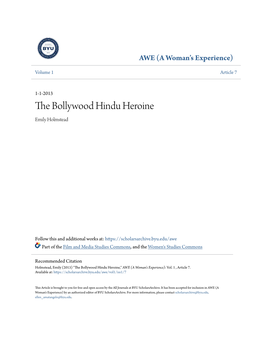 The Bollywood Hindu Heroine Emily Holmstead