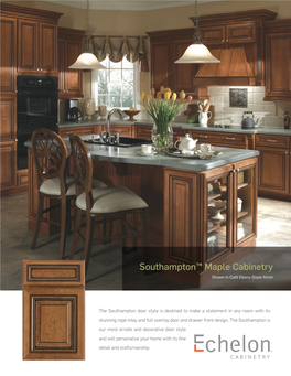 Southampton™ Maple Cabinetry Shown in Café Ebony Glaze Finish