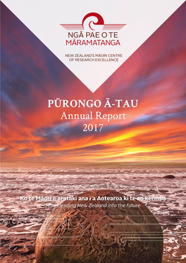 PŪRONGO Ā-TAU Annual Report 2017