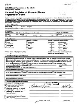 National Register of Historic Places Registration Form