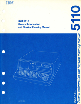 IBM 5110 General Information and Physical Planning Manual