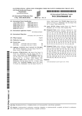 WO 2016/066668 Al 6 May 2016 (06.05.2016) P O P C T