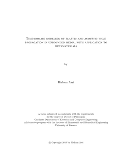 Time-Domain Modeling of Elastic and Acoustic Wave Propagation in Unbounded Media, with Application to Metamaterials