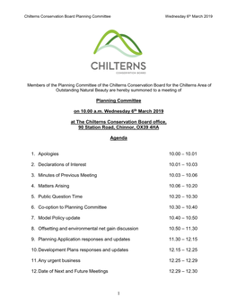 Planning Committee Agenda and Papers