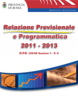 Relazione Previsionale E Programmatica 2011