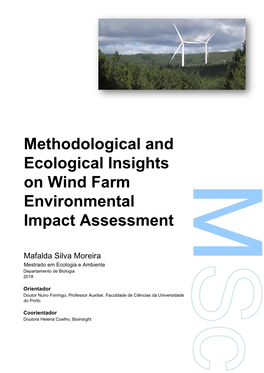 Methodological and Ecological Insights on Wind Farm Environmental Impact Assessment