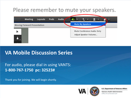 November VA Mobile Discussion Series